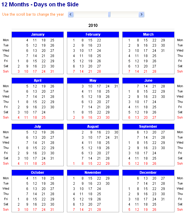 Calendar Template 2015 Excel from excelworks.co.uk